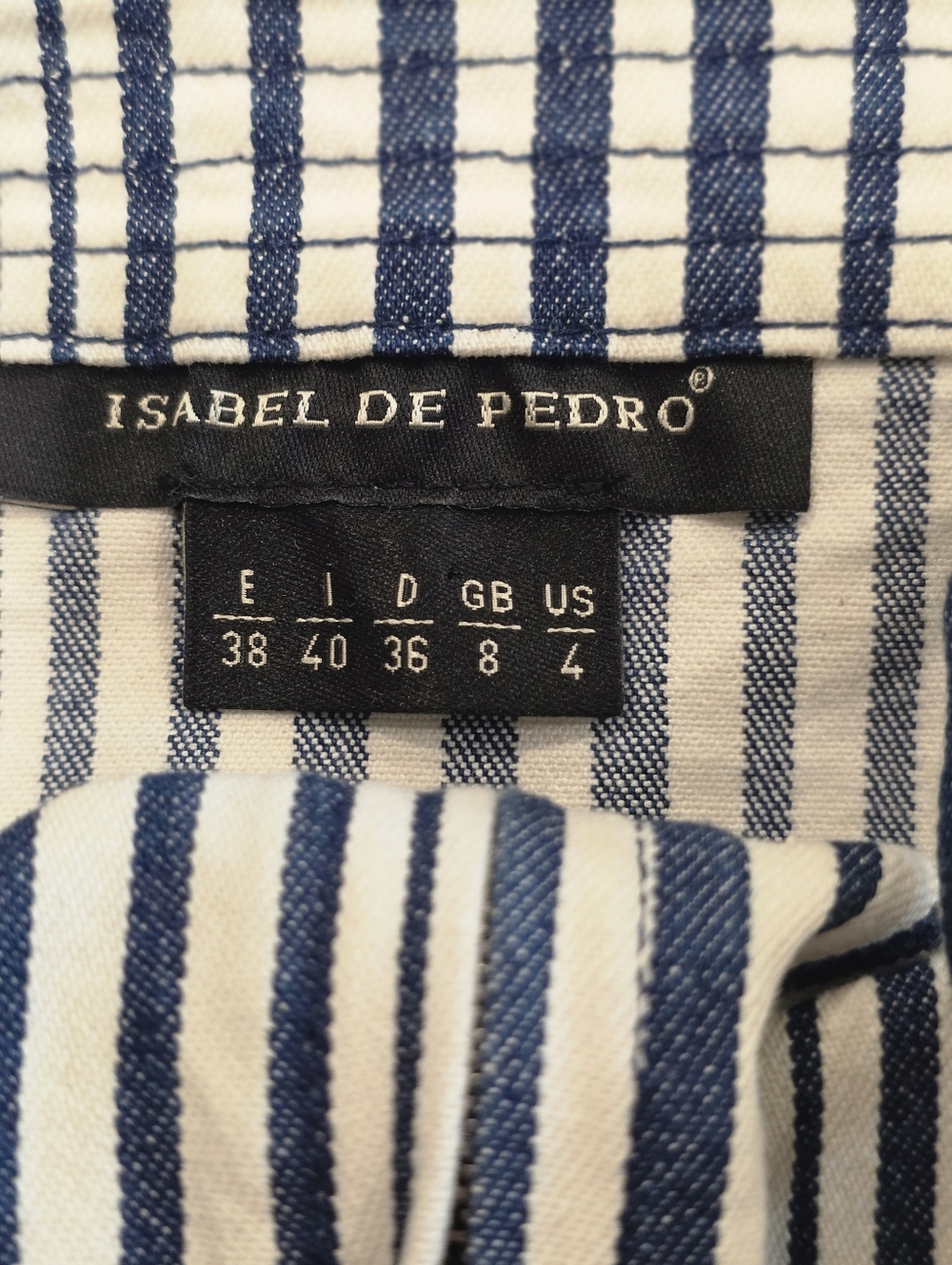Isabel de Pedro Spain Striped Stretch Denim Corset & Bolero Set US 4 - Picture 10 of 16